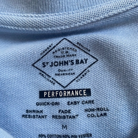St.John’s Bay Light Blue Polo - Picture 4 of 5